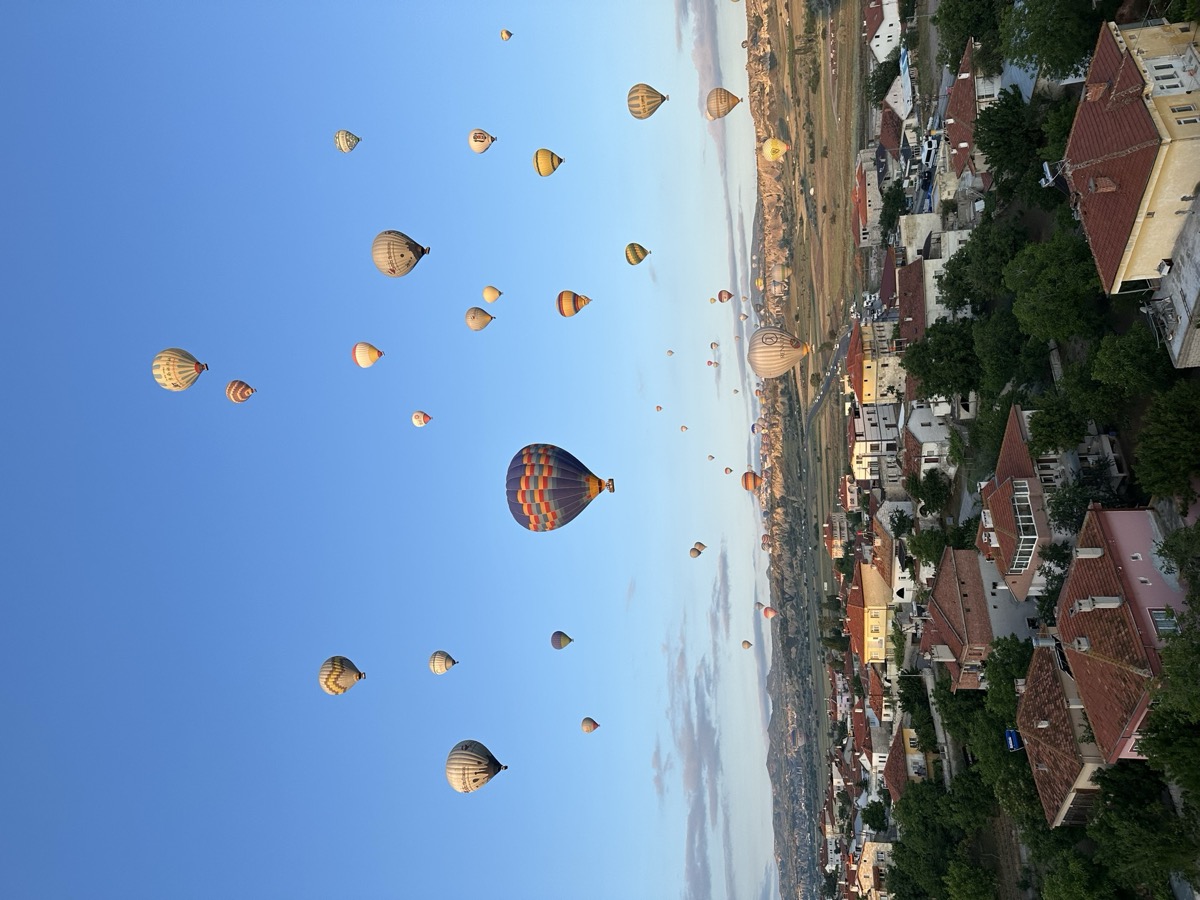Hot air balloons over Cappadocia